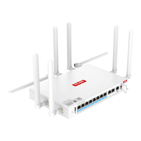 Ruijie RG-RSR830W Series Hardware  Installation And Reference Manual