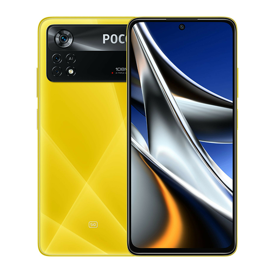 Xiaomi POCO X4 Pro 5G Quick Start Manual