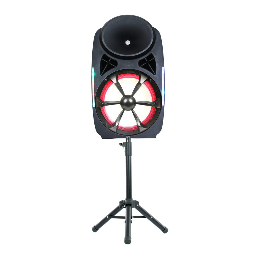 QFX SBX Series, SBX-1535 - Loudspeakers Manual