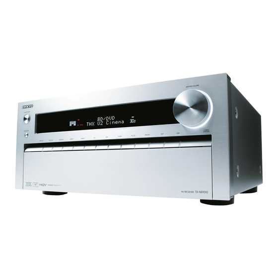 Onkyo TX-NR1010 Quick Start Manual