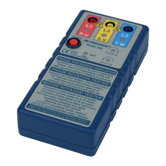 BK Precision 302 Instruction Manual