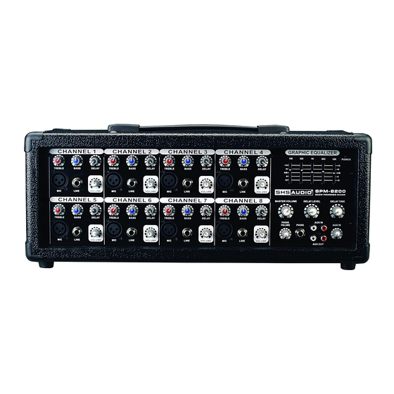 SHS AUDIO SPM Series Manual