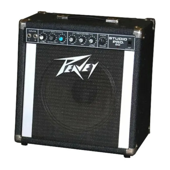 Peavey STUDIO PRO 50 Operating Manual