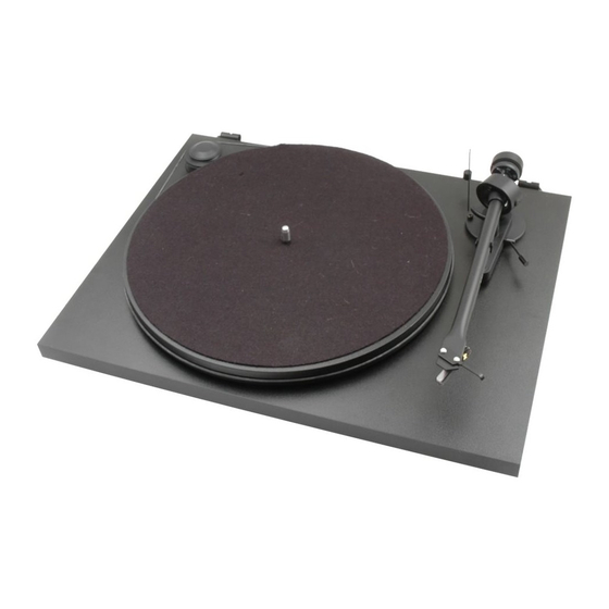 Pro-Ject Audio Systems Essential Instructions For Use Manual