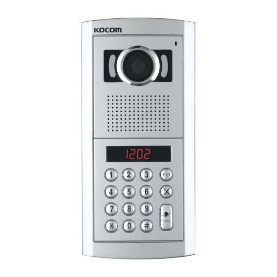 KOCOM KLP-100 User's Manual For Operation And Installation