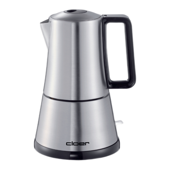 Cloer Espresso Maker 5928 Instruction Manual