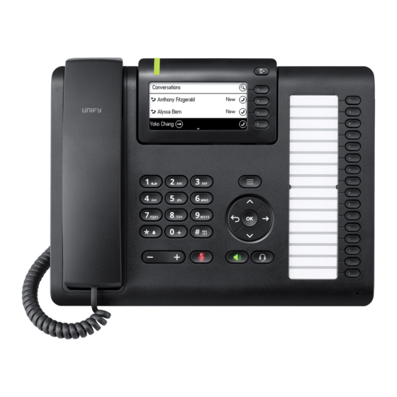 Unify OpenScape Desk Phone CP400T User & Administator Manual