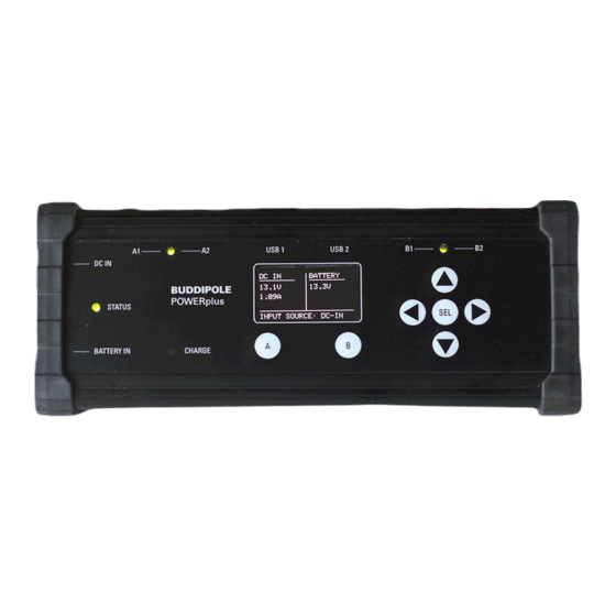 User Manuals: Buddipole PowerPlus Portable DC Power