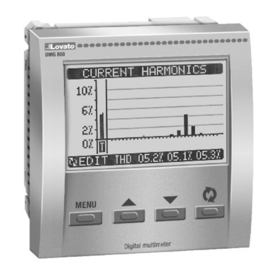 LOVATO ELECTRIC DME D120 T1 Instruction Manual