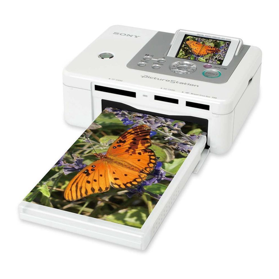 Sony DPP FP70 - Picture Station Photo Printer Manuals