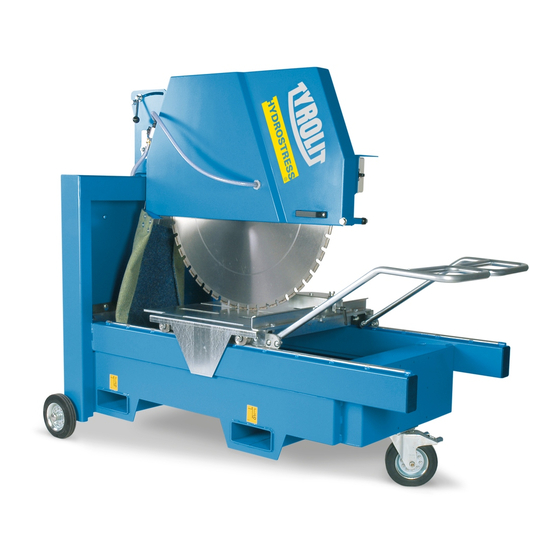 TYROLIT Hydrostress TME1000P Operating Manual / Spare Parts List