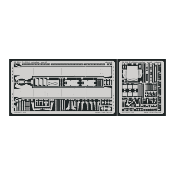 Eduard Pz.38(t) Ausf.E/F exterior Quick Start Manual