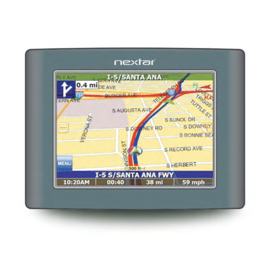 Nextar X3-01 - Satellite Navigation 3.5" Color Touch Screen Model3 Hardware Manual