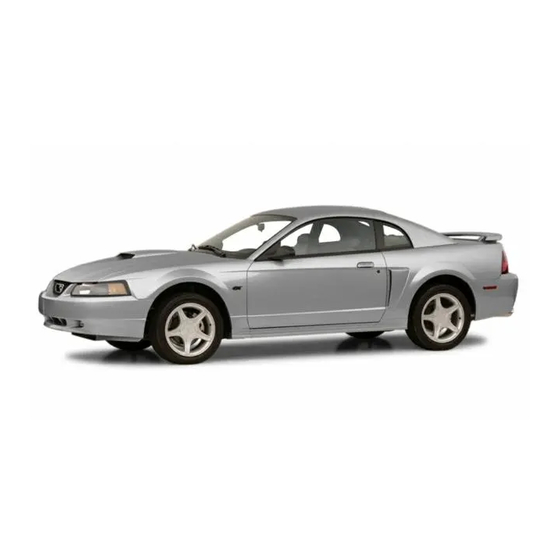 Ford 2001 Mustang Manuals