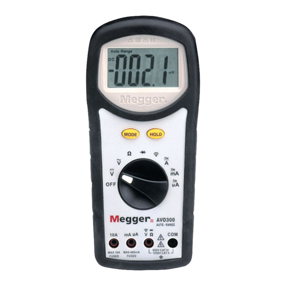 Megger AVO300 Series User Manual