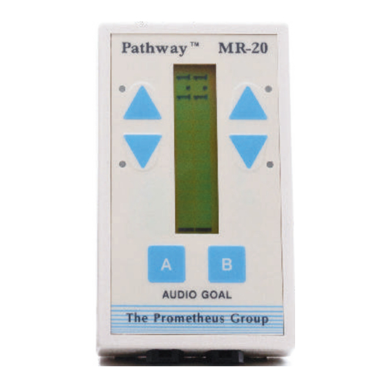 PROMETHEUS PATHWAY MR-20 Operator's Manual