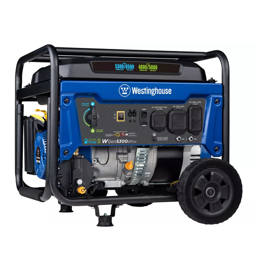 Westinghouse WGen5300DFcv User Manual