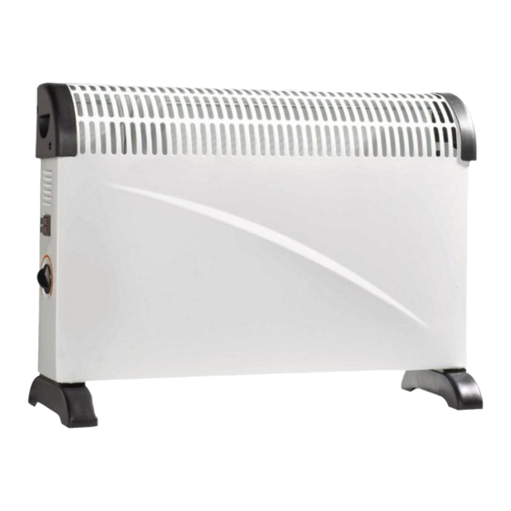 Velleman PEREL TC78049N Convector Heater Manuals