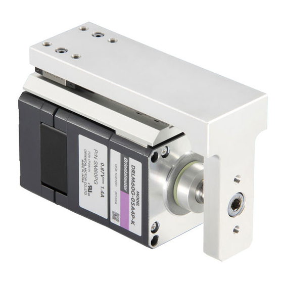 Oriental motor DRL Series Operating Manual