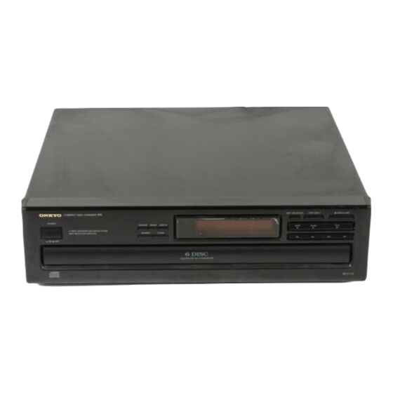 Onkyo DX-C210 Manual