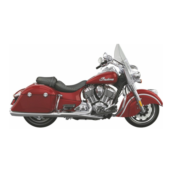 Indian Motorcycle Chief dark horse Owners Manualual