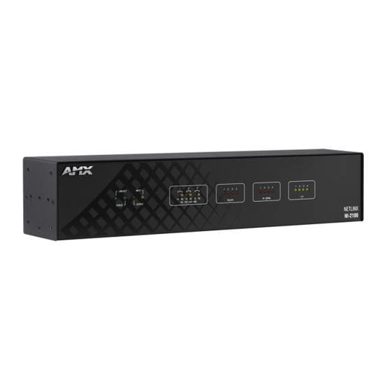 AMX NetLinx NI-2100 Installation Manual