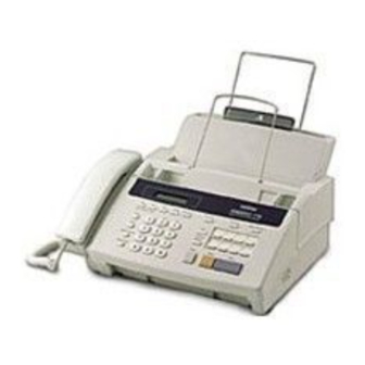 Brother FAX 750 Manuals