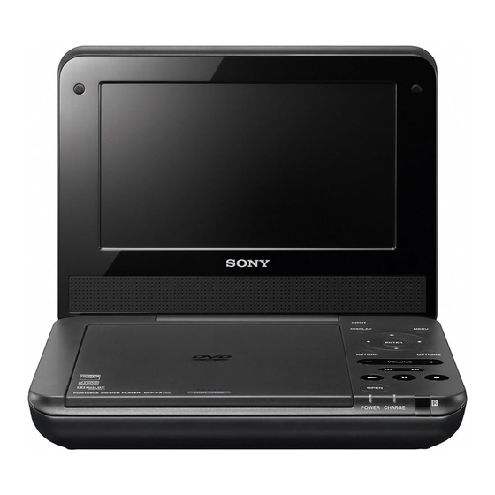Sony DVP-FX750 Marketing Specifications (DVP-FX750) Specifications