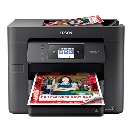 Epson WorkForce Pro WF-3730 Series Manuals