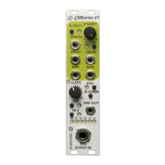 Sonicsmith ConVertor E1 User Manual