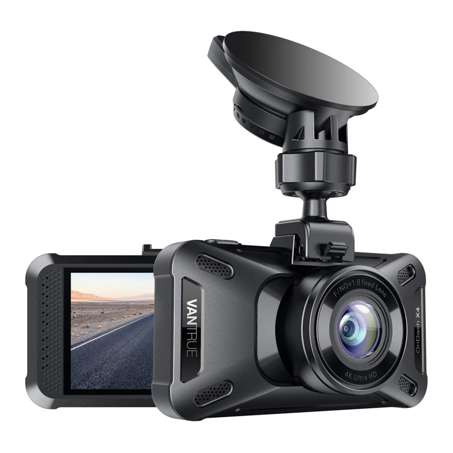 Vantrue OnDash X4 (X4) - Dash Cam Manual