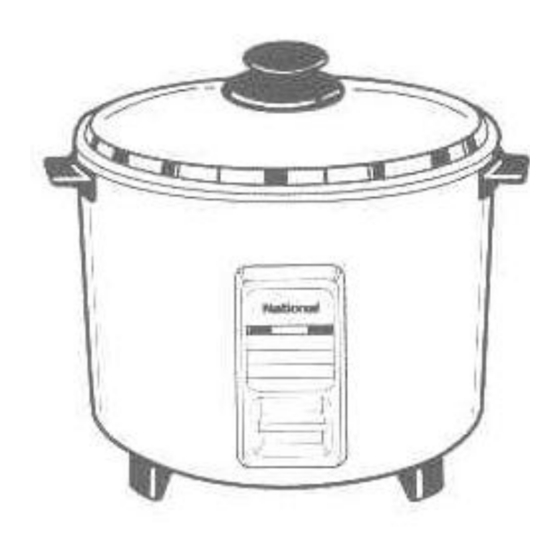 National SRW06N - RICE COOKER/WARM Cooker Manuals
