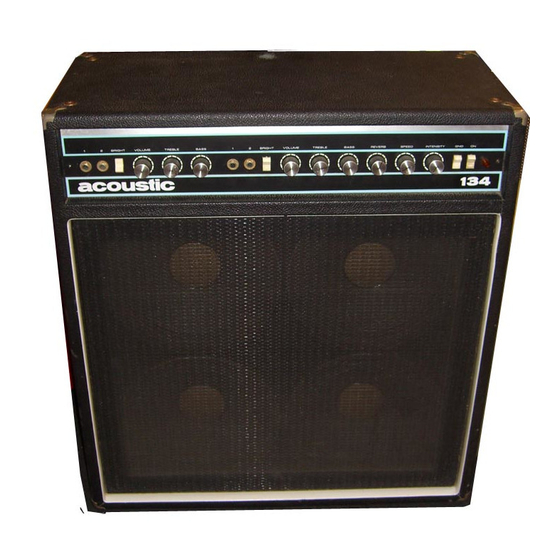 Acoustic 135 Service Manual