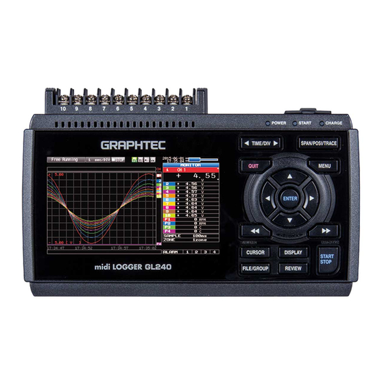 GRAPHTEC midi LOGGER GL240 Quick Start Manual