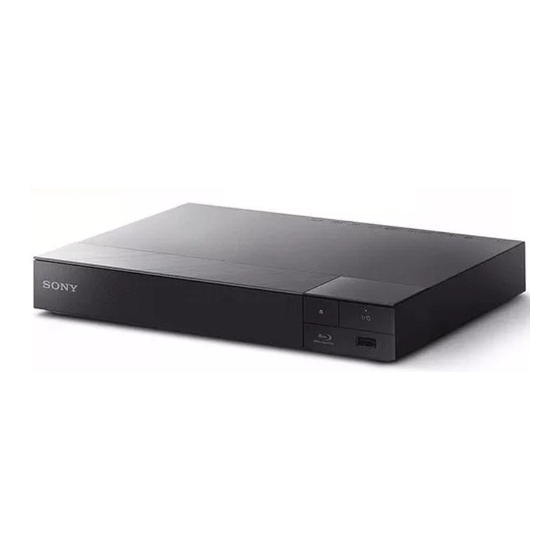 Sony BDP-BX650 Blu-ray Disc Player Manuals