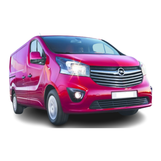 Opel Vivaro Owner's Manual