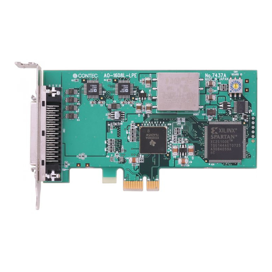 Contec AO-1608L-LPE Manual