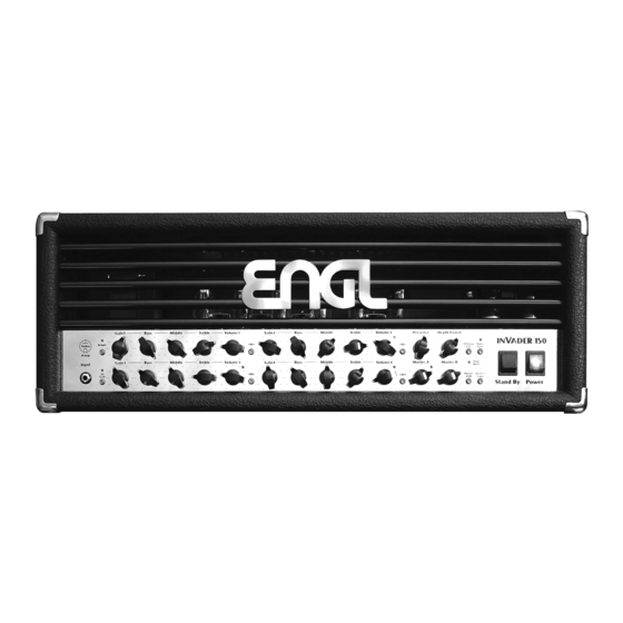 Engl INVADER 100 Operator's Manual