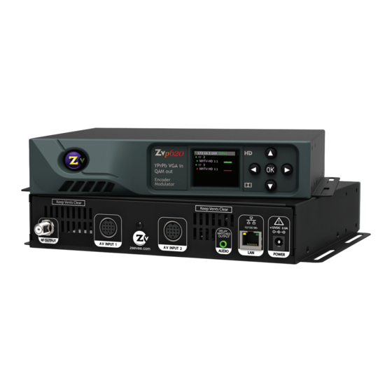 ZeeVee ZvPro 600 Configuration Manual