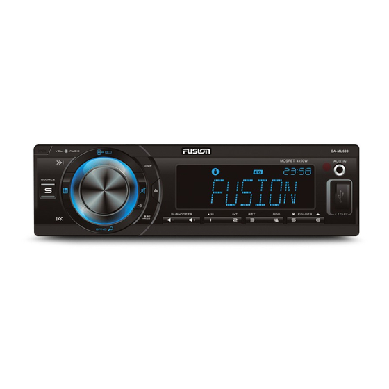 Fusion CA-ML600 Instruction Manual
