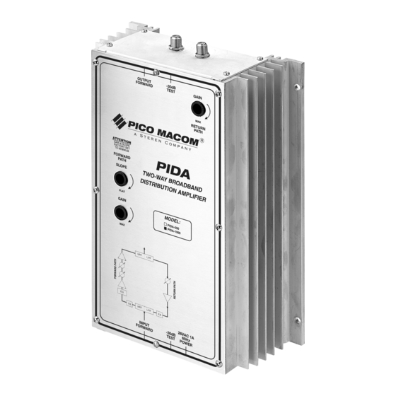 Pico Macom PIDA-1000 Installation And Operation Manual