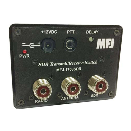 MFJ 1708SDR Instruction Manual