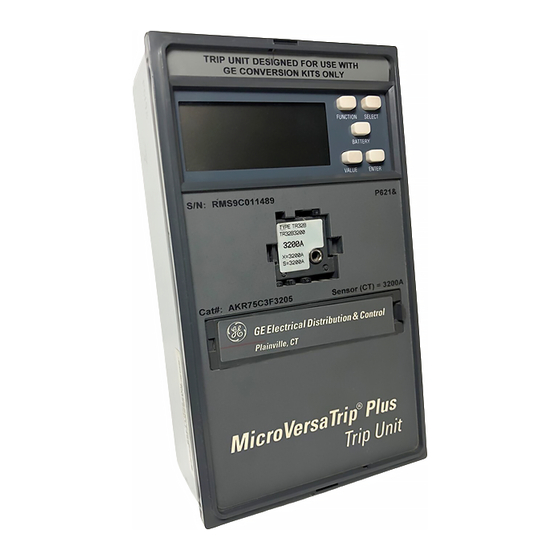GE MicroVersaTrip PM Series User Manual