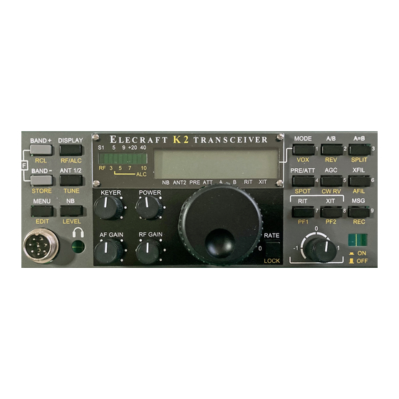ELECRAFT K2 Instructions