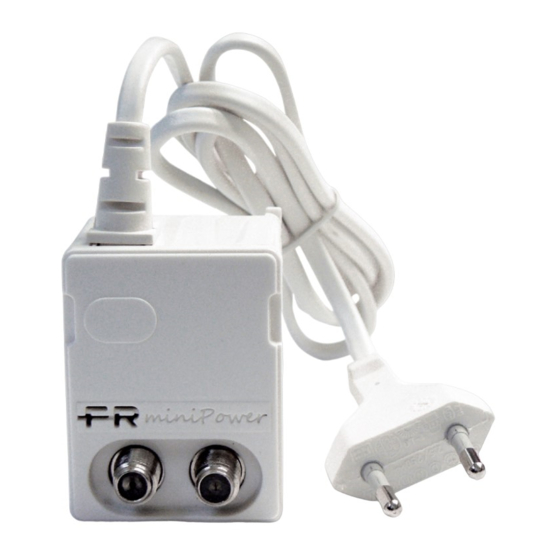 Fracarro MINIBOOST 12P Operating Instructions