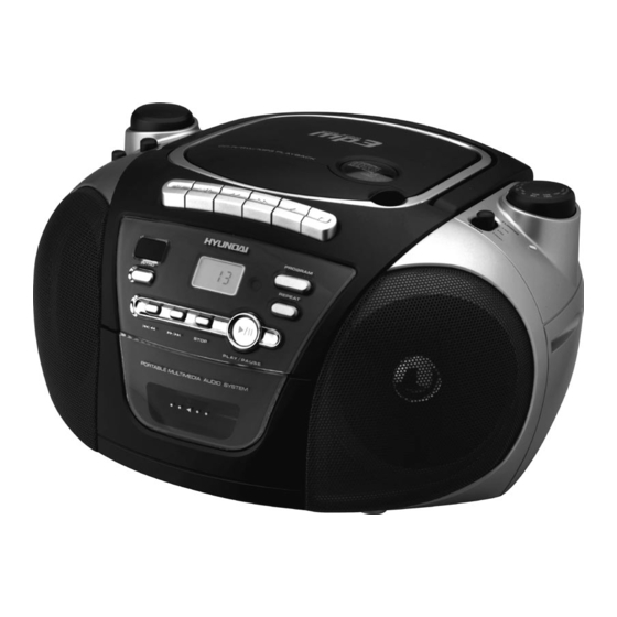 Hyundai TRC 561 A3 Portable CD Player Manuals