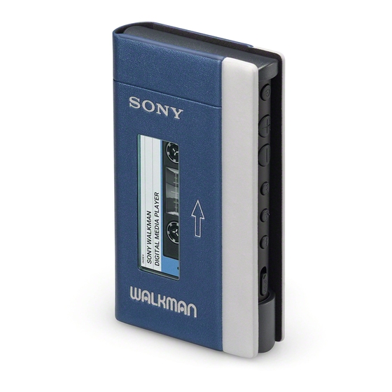 Sony NW-A100TPS Quick Start Manual