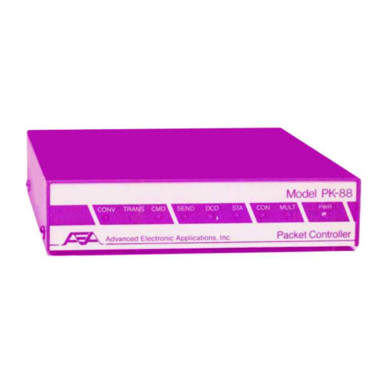 Advanced Electronic Applications PK-88 Operating Manual