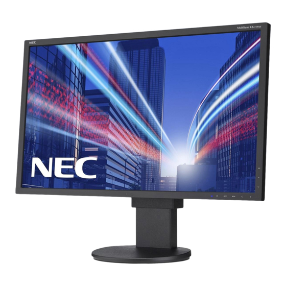 NEC MultiSync EA305WMi Manuals