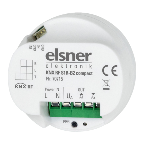 elsner elektronik KNX RF S1R-B2 compact Manuals